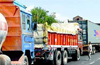 DK Crackdown on sand-laden lorries